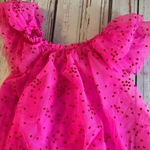 Pink dress with hearts Kids Formal Dress